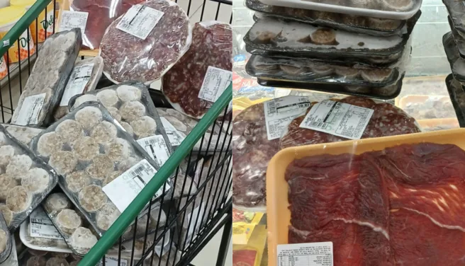 Maringá 98 FM — O Programa de Proteção e Defesa do Consumidor do Ministério Público da Paraíba (MP-Procon), realizou uma fiscalização em um supermercado localizado no município de Pocinhos e identificou diversas irregularidades que comprometem a saúde e a segurança dos consumidores. O estabelecimento comercial localizado no centro da cidade foi autuado e orientado a adotar medidas corretivas imediatas. Também foram apreendidos produtos impróprios para o consumo. Segundo a diretora regional em exercício, a promotora de Justiça Adriana Amorim, foram encontrados produtos com prazo de validade vencido e, portanto, impróprios para o consumo. Dentre os produtos apreendidos, destacaram-se 48 embalagens de carne bovina expostas [&hellip;]