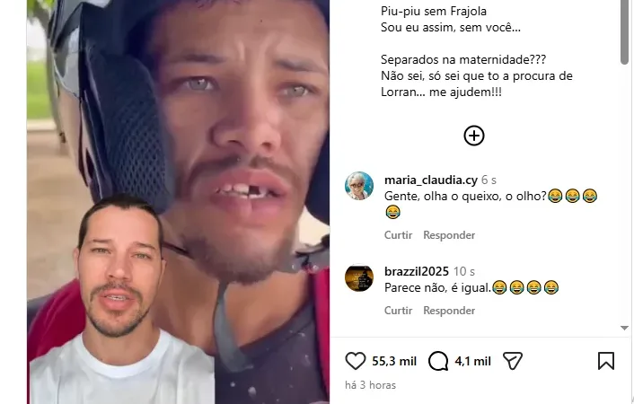 Maringá 98 FM — &nbsp; Um vídeo publicado nas redes sociais na tarde deste sábado (25) pelo ator global José Loreto chamou a atenção dos internautas, e gerou uma grande repercussão no País. O artista compartilhou em seu perfil no Instagram a reportagem produzida pelo repórter João Alencar, da Rádio Maringá, que mostrou o jovem Loran, morador de Pombal, e destacou a grande semelhança física entre os dois. Internautas ficaram impressionados com a grande semelhança entre o jovem sertanejo e o ator. Na postagem, José Loreto entrou na brincadeira, reagiu às mensagens dos seguidores e demonstrou interesse em encontrar o rapaz.  Loreto, ainda sinalizou [&hellip;]